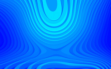 Abstract Blue Wavy Lines Forming a Unique Dynamic and Modern Design