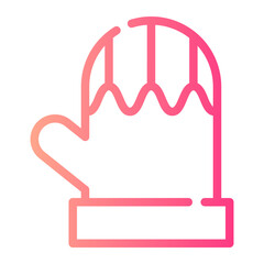 mitten gradient icon