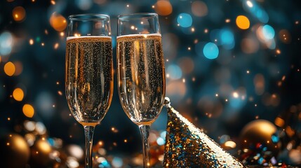 Cinematic Party Scene with Shallow Depth of Field for Social Media or Banner Design