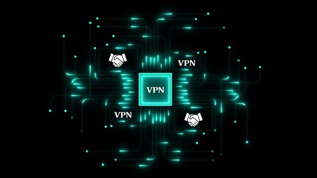 VPN tools or neon box. Multi function forhand vpn technology motion background. Multi hand vpn systems, Automate daily Tasks Smart AI solutions improve efficiency, Automate repetitive work. 4k ... - Powered by Adobe