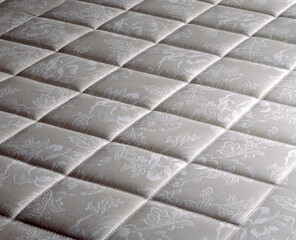 Close up of a quilted mattress