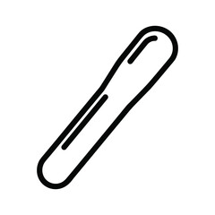 Snowboard icon isolated on, representing winter sport and recreational activity