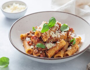 Spicy Vodka Rigatoni &mdash; Real Texture Bowl