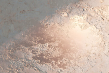 smooth meteor surface with a warm soft highlight creating a minimal spa aesthetic in calm warm tones