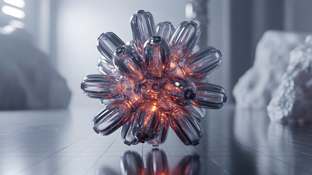 Abstract energy core light form