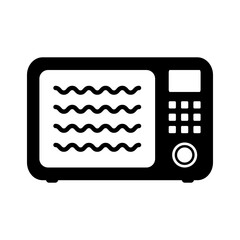 Microwave Oven Icon – Kitchen Appliance Symbol, Heating and Cooking Sign