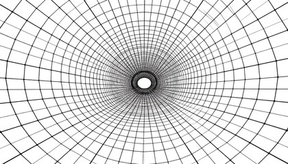 Obraz premium Abstract Tunnel Vision - A Mesmerizing Perspective of Converging Lines.