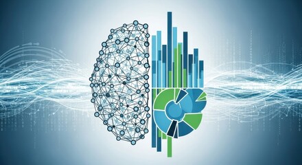 Dynamic data visualization with compelling modern charts and network brain for business intelligence needs