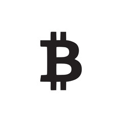 Obraz premium A minimalist black and white image featuring the bitcoin symbol centered on a plain white background