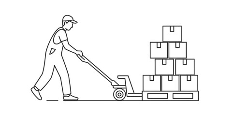 Minimalist one line drawing of a sitting cat with ears and whiskers, elegant pet animal contour sketch, simple black art illustration on white background for design element Vector