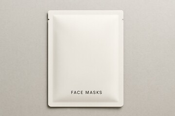 Face masks sachet for skincare routine