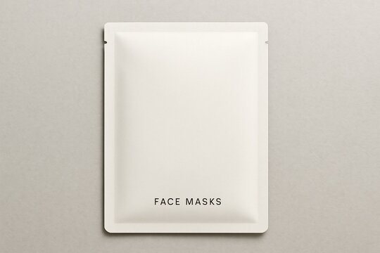 Face masks sachet for skincare routine