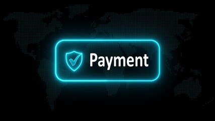 Secure online payment concept on the transparent background. Secure transaction process. Protecting money and finance data with innovative online technology. Modern financial technology concept - Powered by Adobe