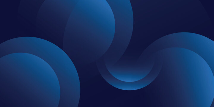 Dark blue abstract background with overlapping glowing blue circles. Modern minimalist background concept for covers, brochures, presentations, certificates, and websites. VOL. 4