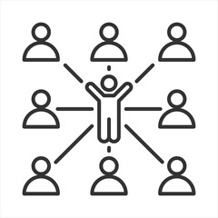 Support Groups Outline Icon