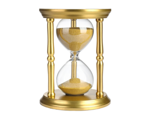 Hourglass isolated on transparent background