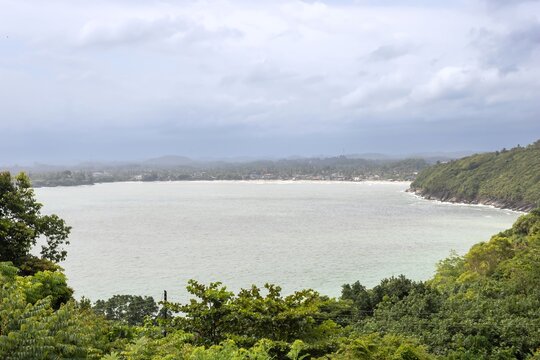 The Galle Harbor as viewed from Rumassala, Sri Lanka