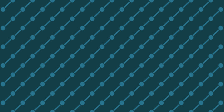 A repeating pattern of light blue dots connected by lines on a dark teal background diagonally aligned - Powered by Adobe