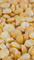 orange dried peas with visible details. background or textura