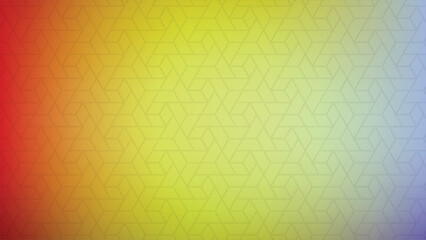 Geometric pattern background with red yellow and blue gradient
