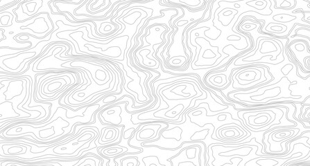Obraz premium Topographic Map Seamless Pattern. Topography map background. Vector geographic contour map.