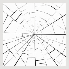 Obraz premium Broken glass texture. Grunge punk background for overlay effect for cd album cover, cool vintage distressed damaged wallpaper.