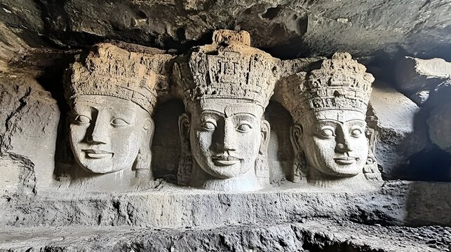 Majestic Elephanta Caves Intricate Stone Carvings Unveil India s Ancient Legacy