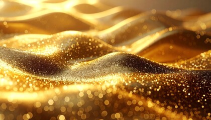 2023 New Year Abstract shiny color gold wave design element event