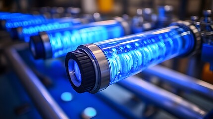 Industrial UV light system.