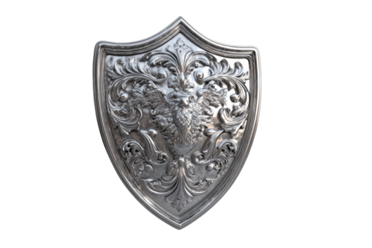 Ornate Silver Shield