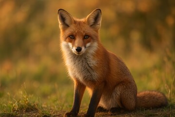 Fototapeta premium red fox vulpes