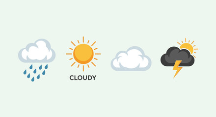 Camping gear icons: tent, fire, backpack, sleeping bag, compass, map, thermos, flashlight, axe, chair, table, stove.
