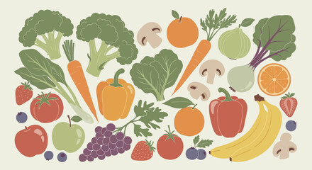 Camping gear icons: tent, fire, backpack, sleeping bag, compass, map, thermos, flashlight, axe, chair, table, stove.