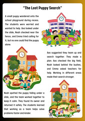 The Lost Puppy Search A heartwarming story of cooperation and community finding a missing pet in a school setting