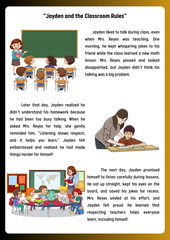 Children in a classroom learning a valuable lesson about friendship and responsibility through art supplies