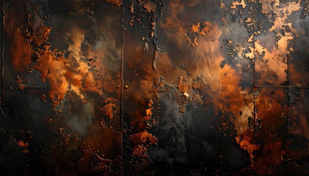 Abstract rust and dark metal texture