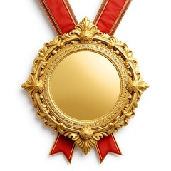 Award badge on a clean white background ideal for certificate designs.
