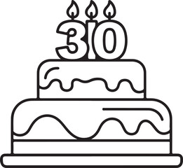 birthday cake with candle