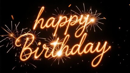 Sparkling Happy Birthday wishes ignite joy and celebration for memorable events and festive occasions