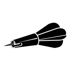 Dart for sport and aiming games isolated on white background, Vector, illustration