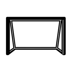 Soccer goal icon vector graphic isolated on white background, Vector, illustration