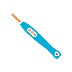 pregnancy test black line icon. Vector isolated element