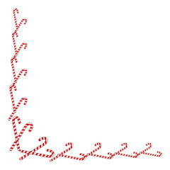 Candy Cane Corner Border