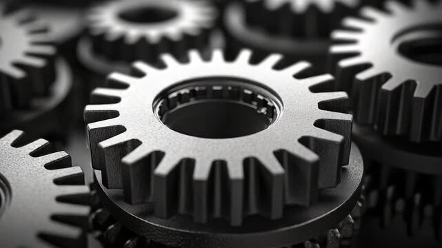 A detailed shot of mechanical parts