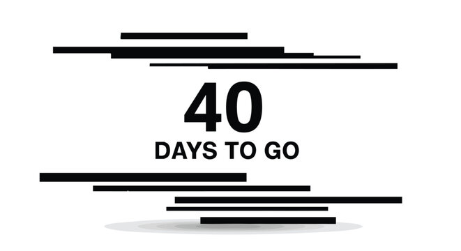 Striking visual countdown emphasizing urgency and anticipation, marked by bold typography and dynamic graphic elements to signal a forthcoming event