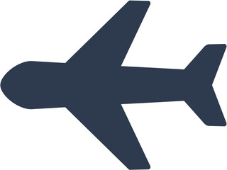 Navy Aircraft Flat Design Icon