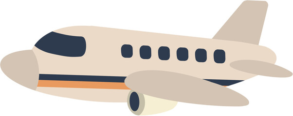 Passenger Airplane Flying Illustration