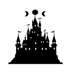 Obraz premium Triple Moon Castle Silhouette