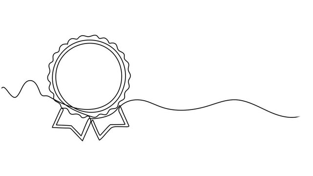 Round Stamp continuous one line drawing, Continuous One Line Drawing Of Black Circle In Round Shape For Minimal Abstract Art Concept, Self drawing continuous one single line animation Danger Trends