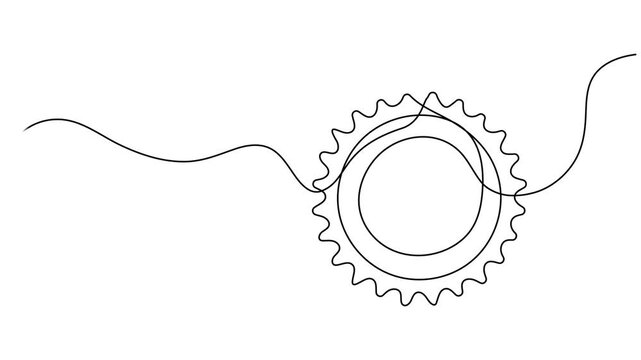 Round Stamp continuous one line drawing, Continuous One Line Drawing Of Black Circle In Round Shape For Minimal Abstract Art Concept, Self drawing continuous one single line animation Danger Trends